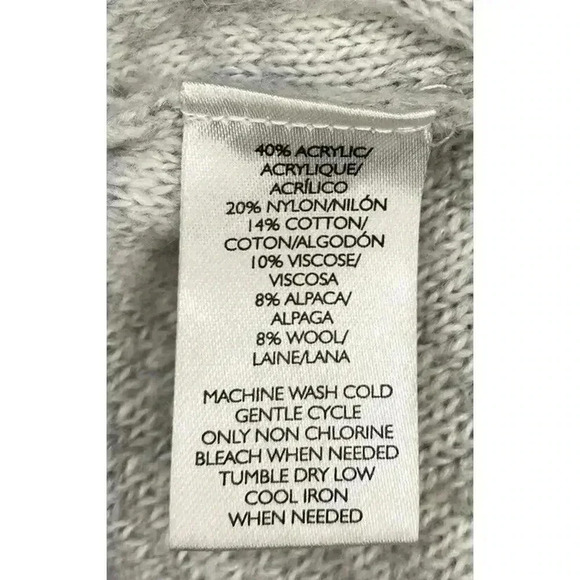 Lou & Grey Medium Gray Alpaca/Wool Blend Sweater Tunic Womens - Picture 6 of 6